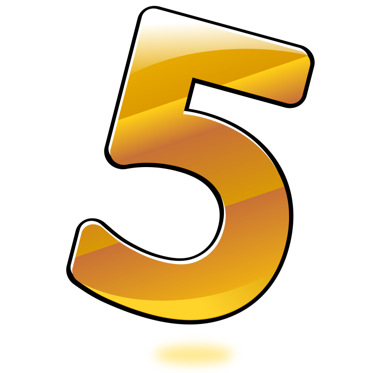 picture-of-number-5-golden.png